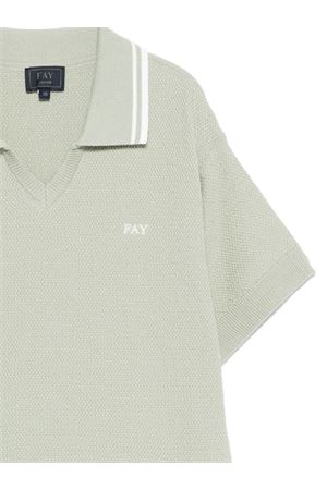 waffle-knit T-shirt FAY KIDS | FY9P11Z3668740